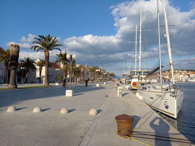 unser Schiff in Trogir